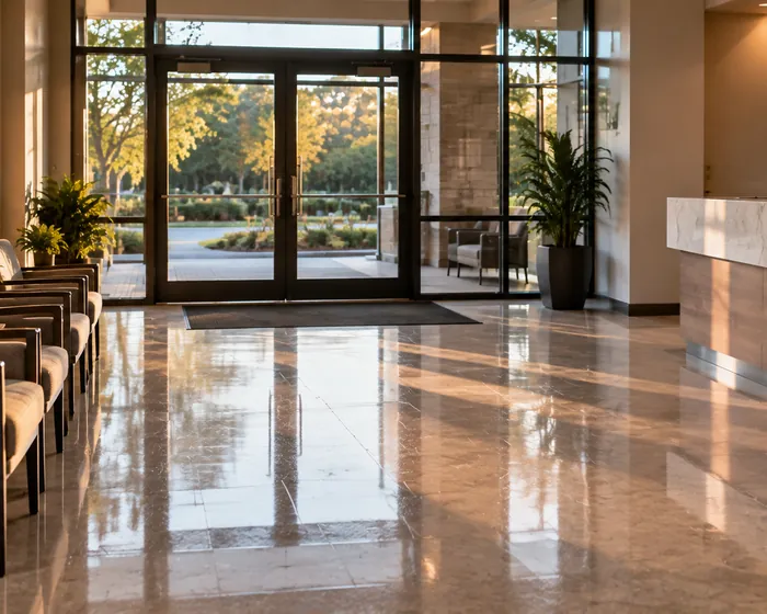 Commercial building serviced by Paradigm Cleaning Services
